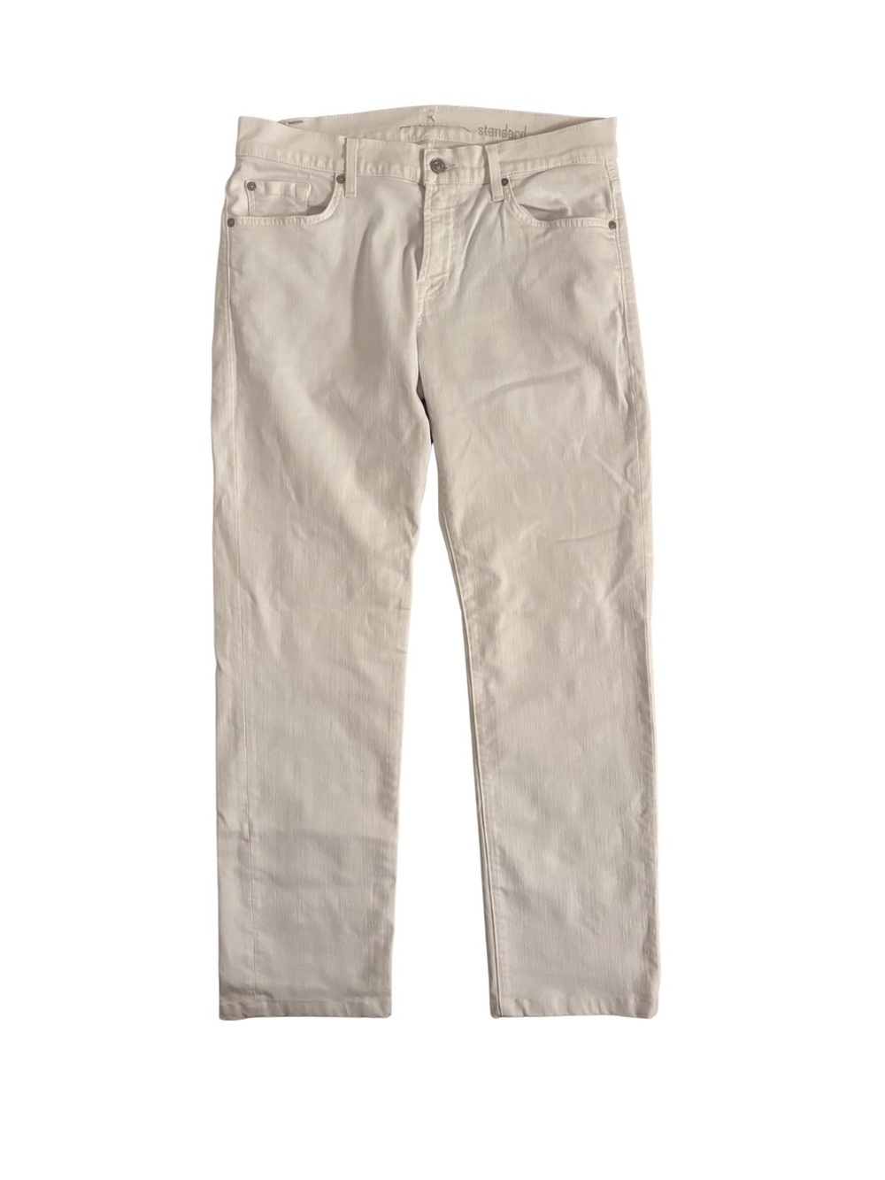 7 For All Mankind Jeans White Straight-Leg